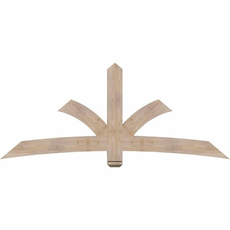 Ekena Millwork Davenport Smooth Timber Gable Bracket, Douglas Fir, 84"W x 35"H x 3 1/2"D x 5 1/2"F, 10/12 Pitch GBW084X35X0406DAV00SDF